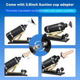 Máquina sexual automática con adaptador de ventosa de 9,5 cm y consolador.